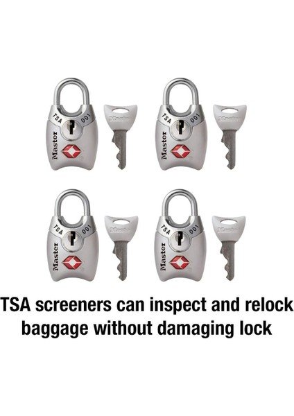 4689Q Tsa Asma Kilit Anahtar 16 Her Pakette 4 Adet 4689Q modelleri