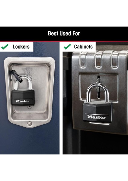 141Q Kapaklı Alüminyum Anahtarlı Asma Kilit, 4'lü Paket, Siyah fiyatları