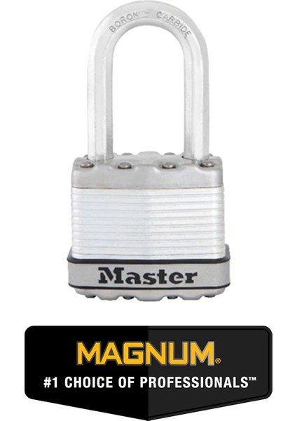 M1XQLF Magnum Ağır Hizmet Tipi Açık Asma Kilit, Anahtarlı, 4'lü Paket Anahtarlı, Gümüş fiyatları