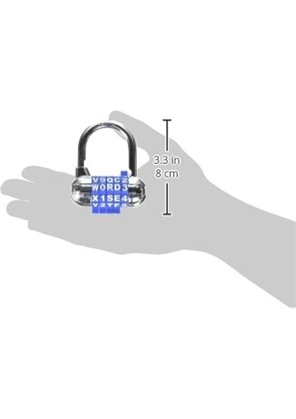 -Usta Kilit 1534D Locker Kilit Seti Kendi Kelime Kombinasyon Asma Kilit, 1 Paketi, Karışı modelleri