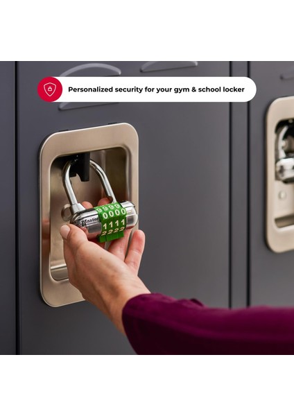 -Usta Kilit 1534D Locker Kilit Seti Kendi Kelime Kombinasyon Asma Kilit, 1 Paketi, Karışı indirimleri