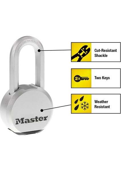 Magnum Ağır Hizmet Tipi Katı Çelik Asma Kilit Anahtarlı fiyatları