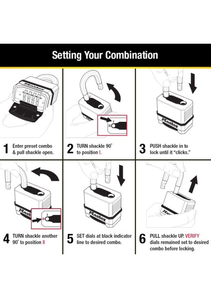 Dış Mekan Kombinasyon Kilidi, Ağır Hizmet Tipi Hava Koşullarına Dayanıklı Asma Kilit, Dı fırsatları