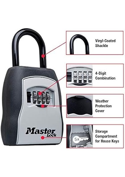 Tuş Kilidi Kutusu, Ev Anahtarları Için Dış Mekan Kilit Kutusu, Şifreli Kilitli Anahtar K fırsatları