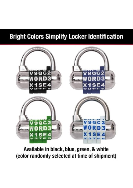 2-1/2 Inç (64 Mm) Genişliğinde Kendi Kelime Kombinasyonu Asma Kilidi Değiştirilebilir, Ç fırsatları