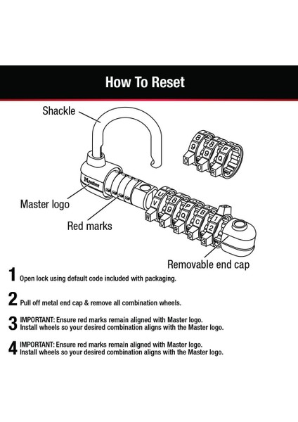 2-1/2 Inç (64 Mm) Genişliğinde Kendi Kelime Kombinasyonu Asma Kilidi Değiştirilebilir, Ç indirimleri
