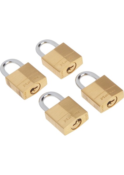 Asma Kilit, Masif Pirinç, 1,9 cm Genişliğinde, 120Q (4 Aynı Anda Kilitlenir) fiyatları