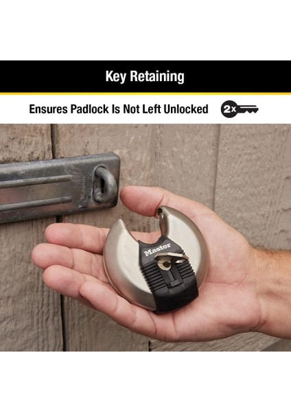 M50XD Magnum Ağır Hizmet Paslanmaz Çelik Discus Asma Kilit, Anahtarlı, Gümüş indirimleri