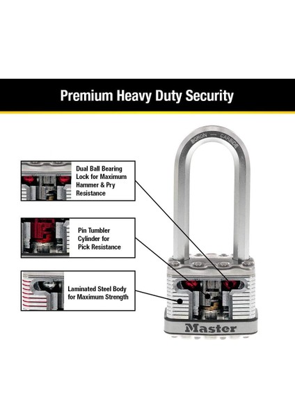 M5XTLJ Magnum Asma Kilit, Anahtarlı, 2 Adet, Aynı Anda Kapanır indirimleri