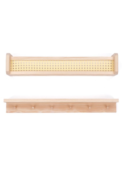 Ahşap Montessori Hazeran 2'li Çocuk Odası Duvar Rafı, Kitaplık fiyatları