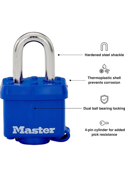 312D Hava Koşullarına Dayanıklı Asma Kilit, Lacivert fiyatları