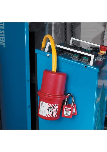 488 Elektrik Bağlantısı Için Büyük Döndürülebilir Kilitleme Cihazı, Kırmızı, 21,2 cm x 1 indirimleri