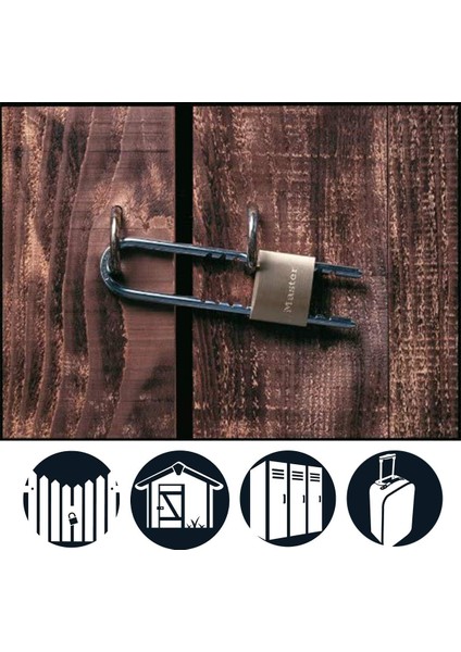 1950EURD Katı Pirinç Anahtar Asma Kilit, 7 Ila 15,5 cm Arasında Ayarlanabilir Kelepçeli, fiyatları