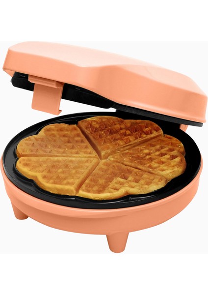 Retro Kalp Şeklinde Waffle Makinesi 700 W