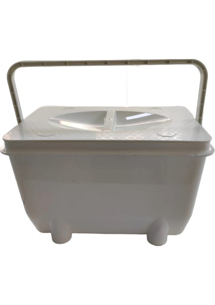 Multi-Cubo BEYAZ Dolap kapağına asılabilen, çok amaçlı 5 litre çöp kovası, saklama kutusu