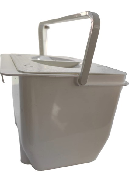 Multi-Cubo BEYAZ Dolap kapağına asılabilen, çok amaçlı 5 litre çöp kovası, saklama kutusu