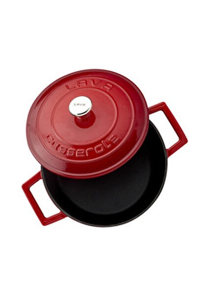 Döküm Kırmızı 22 Cm Derin Tencere Emaye Kaplama ile Şık Tasarım Sunuyor modelleri