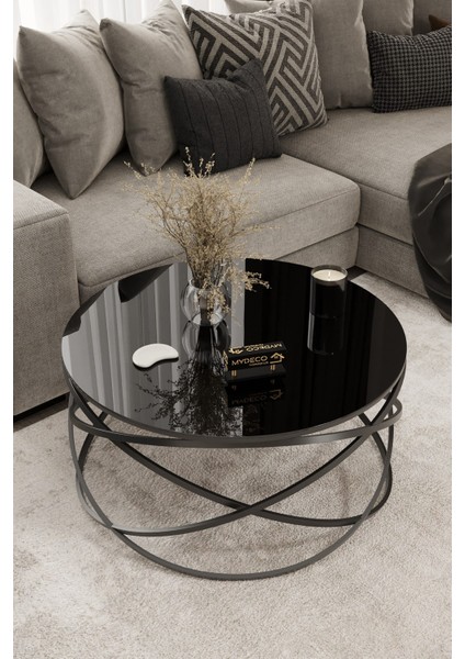 Gezegen Orta Sehpa Siyah Ayak Siyah Ayna fiyatları