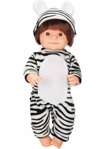 Bebelou Hayvan Kostümlü Bebek 40 cm – Zebra Veya Leopar Kostümlü Büyük Bebek Figürü fiyatları