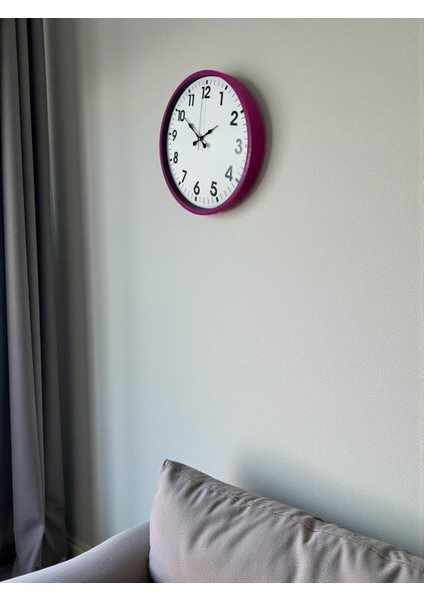 Zentime 36 cm Pembe Dekoratif Duvar Saati modelleri