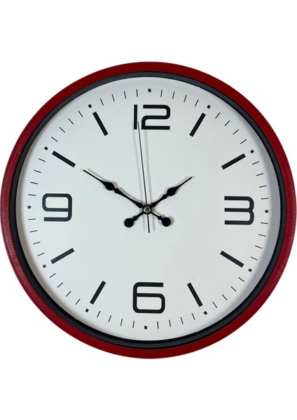 Zentime 36 cm Kırmızı Dekoratif Duvar Saati fiyatları