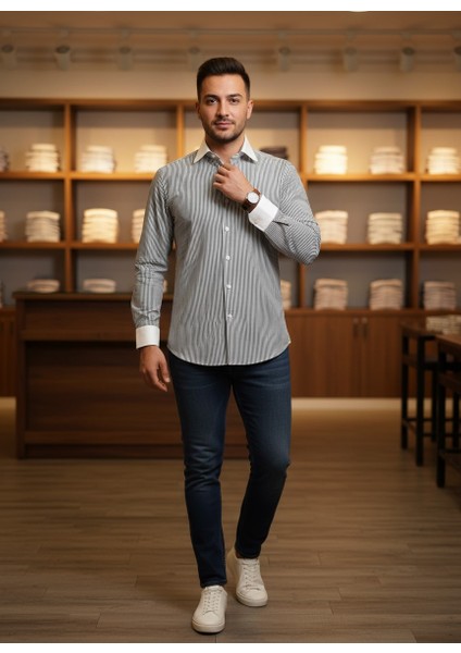 Erkek %100 Pamuk Gömlek