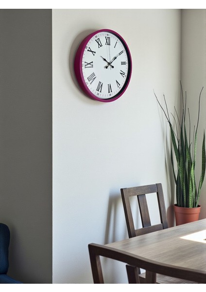 Zentime 36 cm Pembe Dekoratif Duvar Saati modelleri