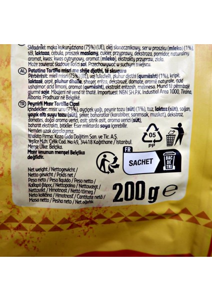 Tortilla Chips Cheese 200 gr fırsatları