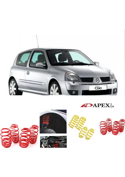 Renault Clio 2 1998-2005 Apexi 4.5 cm Helezon Spor Yay