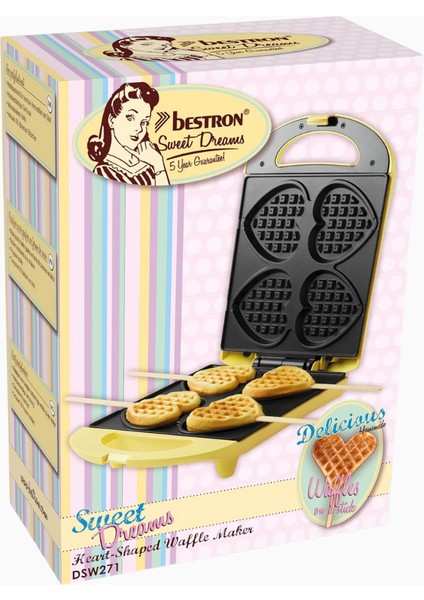 700W Stick Kalpli Waffle Maker Lüks Retro Waffle Makinesi fırsatları