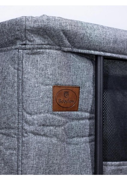 Rubi Anne Yanı Beşik - Gri Standart