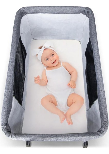 Rubi Anne Yanı Beşik - Gri Standart fırsatları