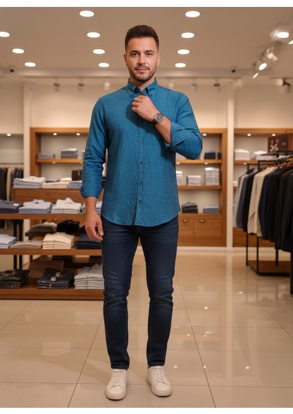Erkek %100 Pamuk Gömlek