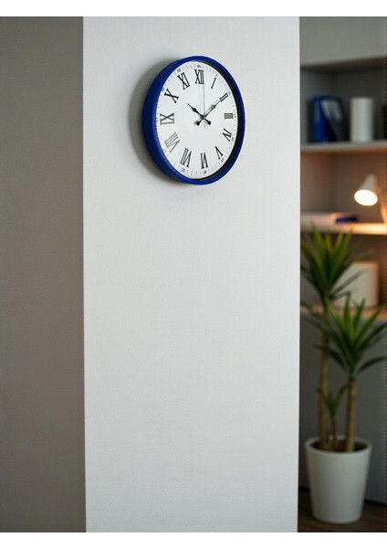 Zentime 36 cm Lacivert Dekoratif Duvar Saati modelleri