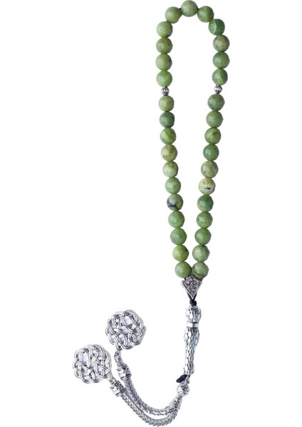 Kanada Yeşim Doğal Taş Tesbih 33'lü