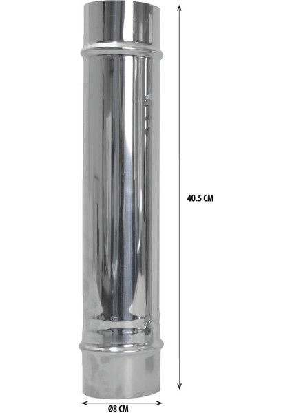 Paslanmaz Soba Bacası Büyük