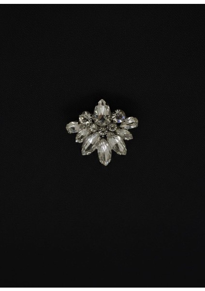 Parlak Taşlı Özel Tasarım Broş