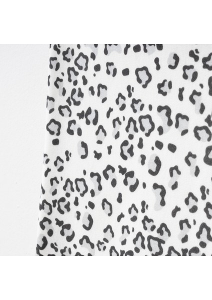 Leopar Desenli Fırfırlı %100 Pamuk 90X100 Battaniye modelleri