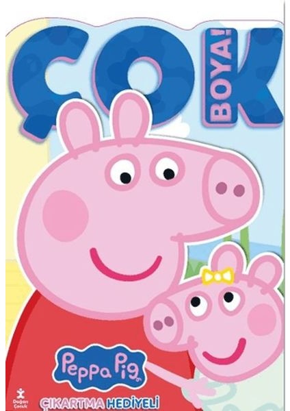 Peppa Pig ve Evie - Çok Boya! Çıkartmalı Dev Boyama Kitabı