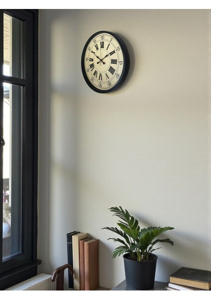 Zentime 36 cm Siyah Dekoratif Duvar Saati fırsatları
