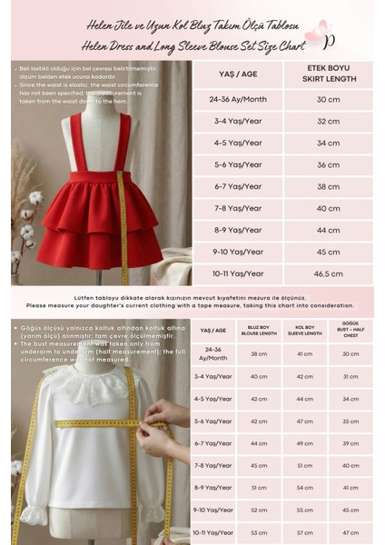 Kız Çocuk Helen Kırmızı Askılı Kat Kat Bağlama Jile Elbise Dantel Detay Ekru Uzun Kollu Bluz Takım TKM-0190.3 modelleri