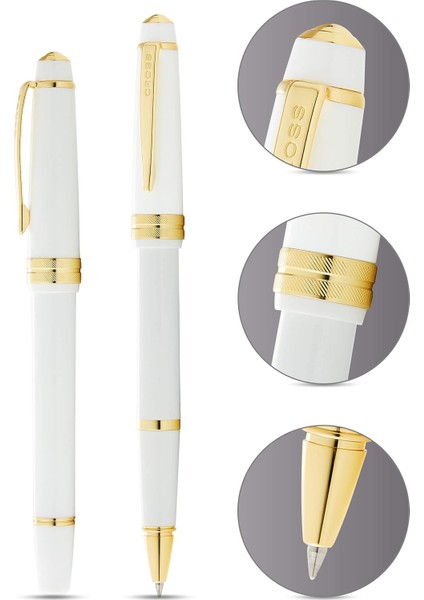 Bailey Light Tükenmez Kalem (Çizgi Kalınlığı F, Yazı Rengi: Siyah, Hediye Paketi Dahil) Beyaz fiyatları