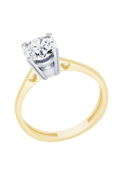 14 Ayar Tektaş Yüzük