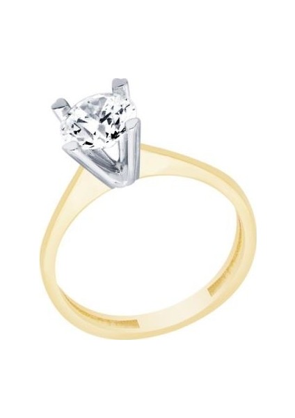 14 Ayar Tektaş Yüzük