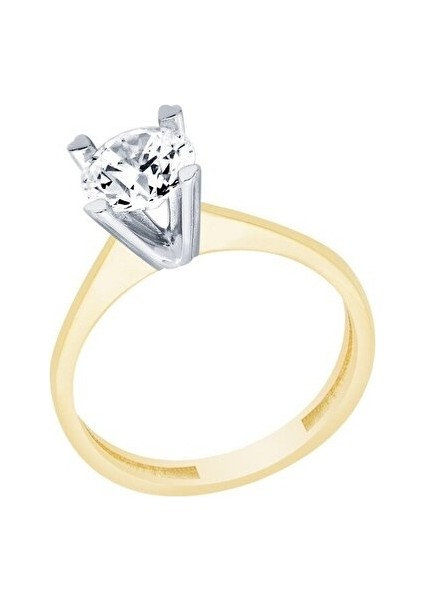 14 Ayar Tektaş Yüzük modelleri