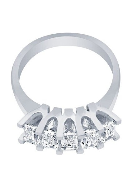 Diamond Line Gülaylar Altın 14 Ayar Baget Beştaş Yüzük fırsatları