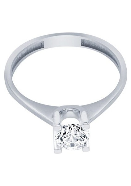 Beyaz Altın 14 Ayar Tektaş Yüzük indirimleri