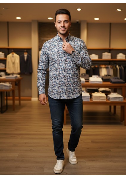 Erkek %100 Pamuk Gömlek