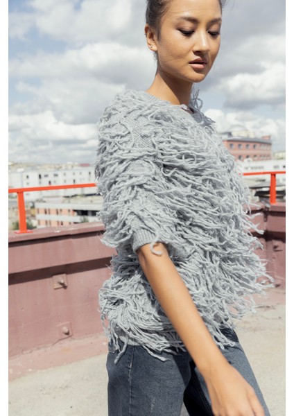 Püsküllü Triko Kazak modelleri