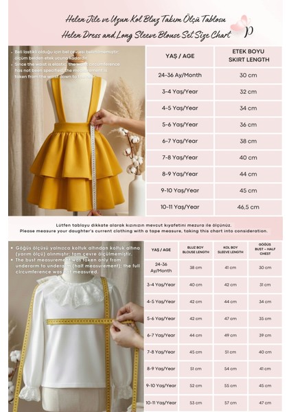 Kız Çocuk Helen Koyu Sarı Askılı Kat Kat Bağlama Jile Elbise Dantel Detay Ekru Uzun Kollu Bluz Takım TKM-0190.4 modelleri